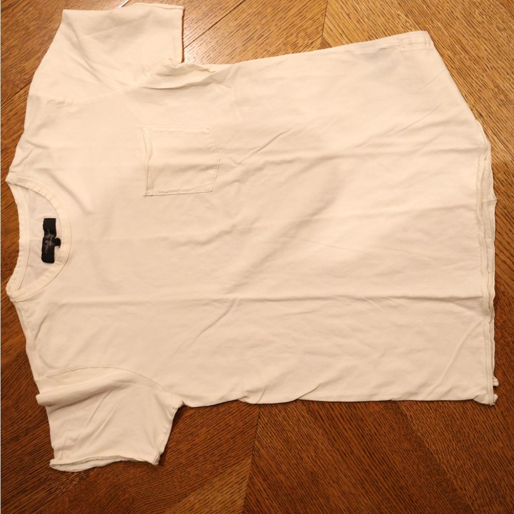 Rag & Bone Cream Short Sleeve Tee